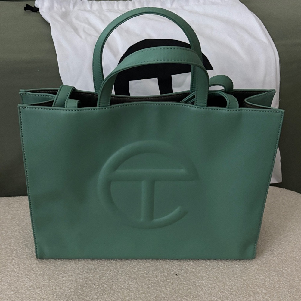 Medium sage green Telfar Green Bag